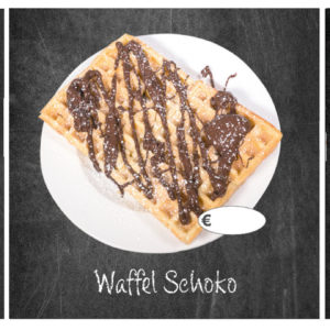 Drei Heiße Waffel Variationen für die Herbst- und Wintersaison - als Ergänzung für unser Wandtafelset